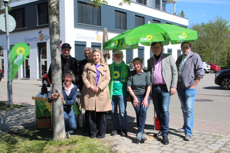 Auftakt der Wahlaktionen in Weikersheim mit Swantje Sperling, MdL